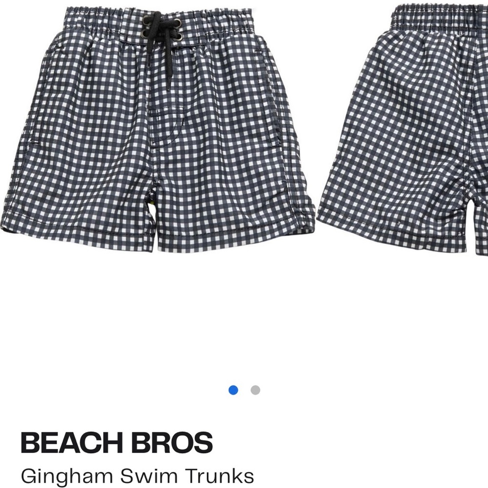 Checkered Swim Trunks